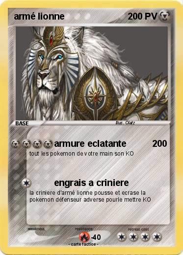 Pokemon armé lionne