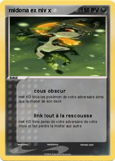 Pokemon midona ex niv x