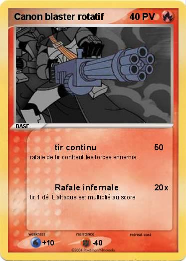 Pokemon Canon blaster rotatif