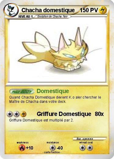Pokemon Chacha domestique