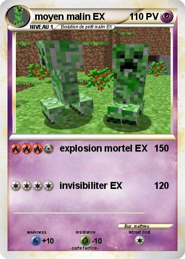 Pokemon moyen malin EX