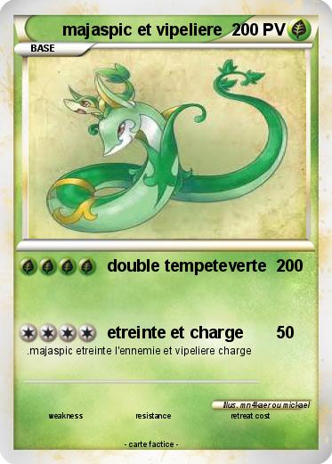 Pokemon majaspic et vipeliere