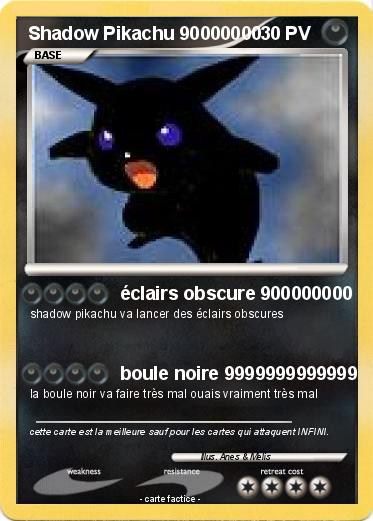 Pokemon Shadow Pikachu 90000000