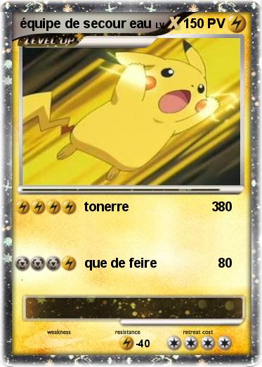 Pokemon équipe de secour eau