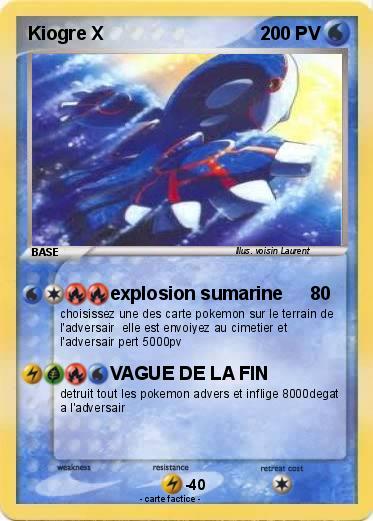 Pokemon Kiogre X