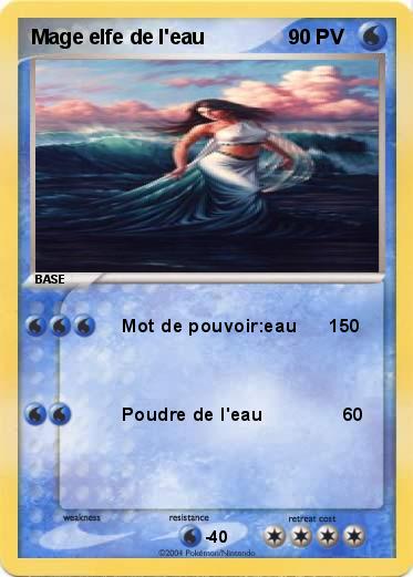 Pokemon Mage elfe de l'eau