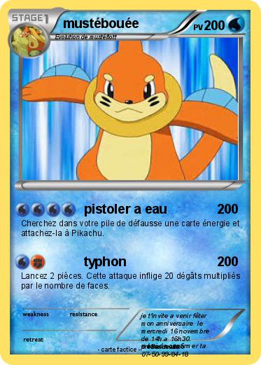 Pokemon mustébouée
