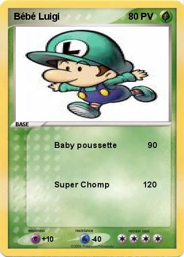 Pokemon Bébé Luigi