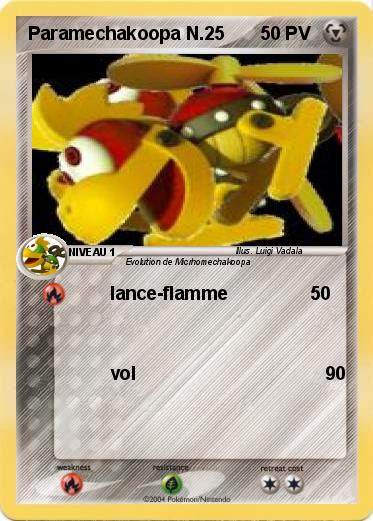 Pokemon Paramechakoopa N.25