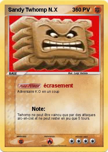 Pokemon Sandy Twhomp N.X          3