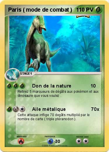 Pokemon Paris ( mode de combat )