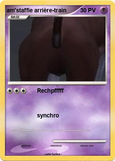 Pokemon am'staffie arrière-train