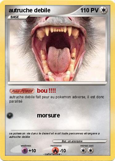 Pokemon autruche debile