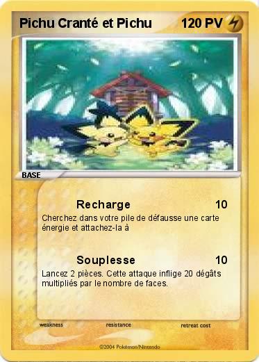 Pokemon Pichu Cranté et Pichu