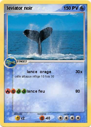 Pokemon leviator noir