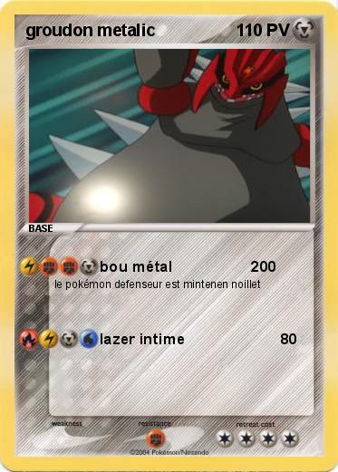Pokemon groudon metalic