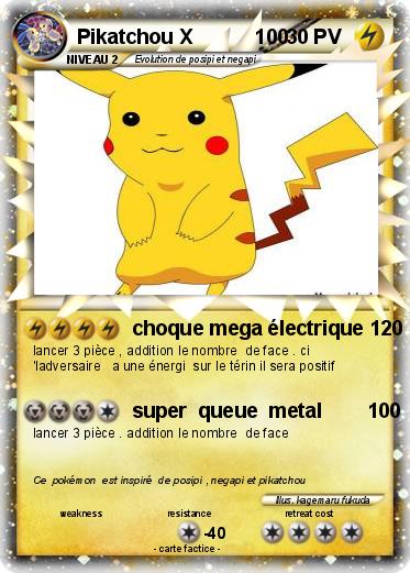 Pokemon Pikatchou X           100