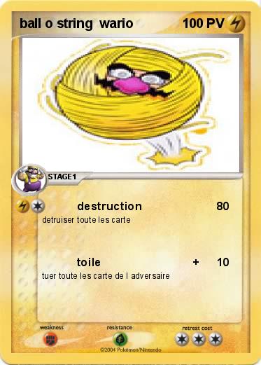 Pokemon ball o string  wario