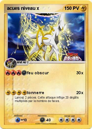 Pokemon acues niveau x