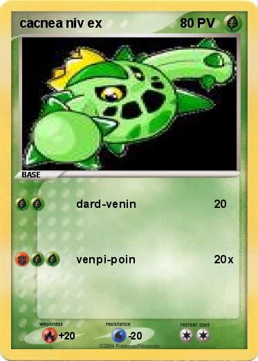 Pokemon cacnea niv ex