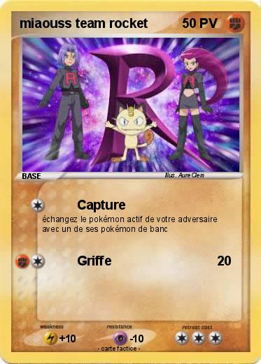 Pokemon miaouss team rocket