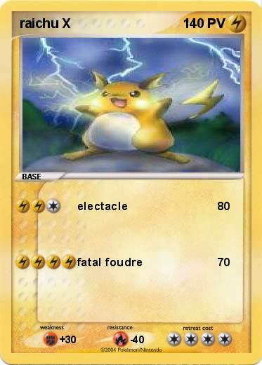 Pokemon raichu X