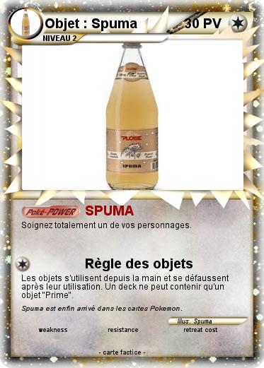 Pokemon Objet : Spuma