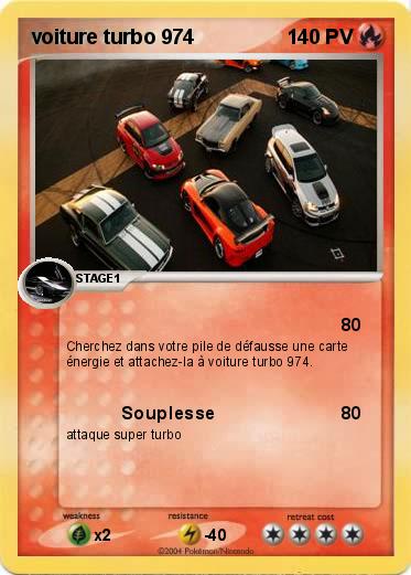 Pokemon voiture turbo 974