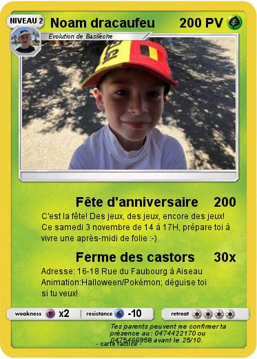 Pokemon Noam dracaufeu
