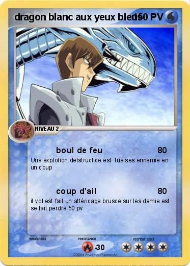 Pokemon dragon blanc aux yeux bleus