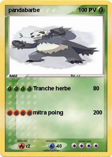 Pokemon pandabarbe