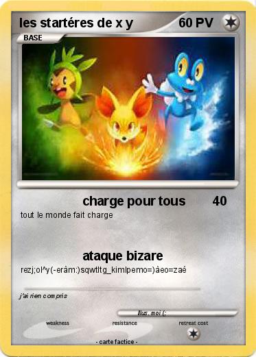 Pokemon les startéres de x y