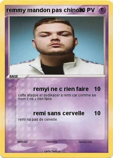 Pokemon remmy mandon pas chinois