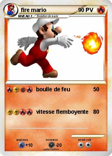 Pokemon fire mario
