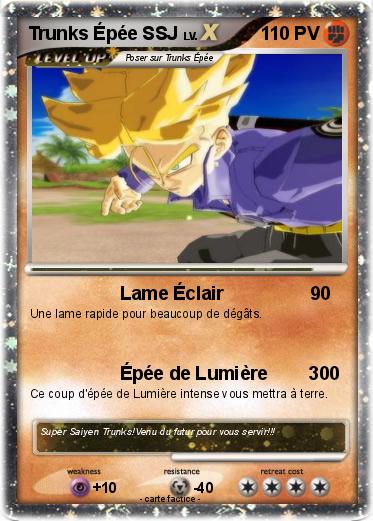 Pokemon Trunks Épée SSJ