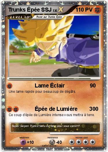 Pokemon Trunks Épée SSJ
