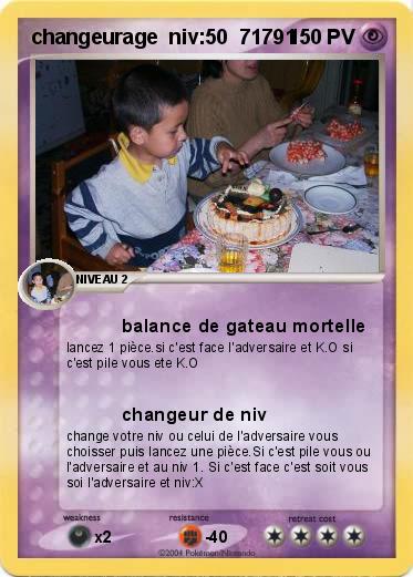 Pokemon changeurage  niv:50  71791