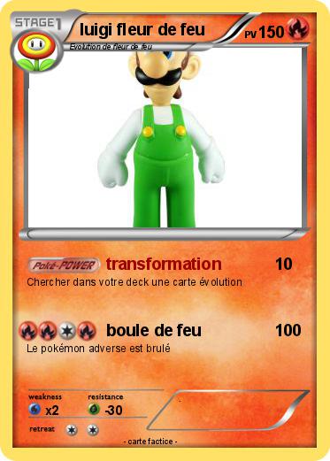 Pokemon luigi fleur de feu