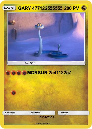 Pokemon GARY 477122555555