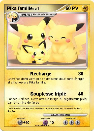 Pokemon Pika famille