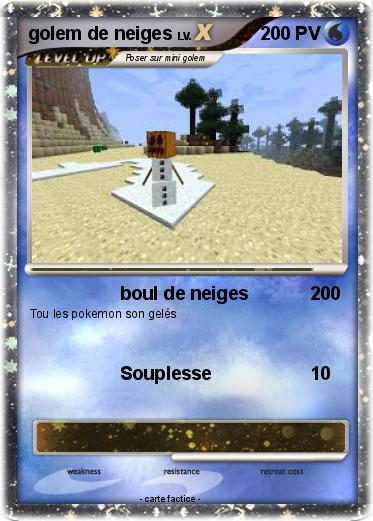 Pokemon golem de neiges