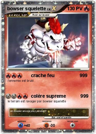 Pokemon bowser squelette