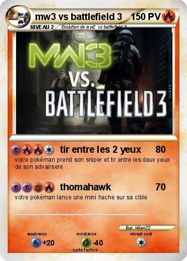 Pokemon mw3 vs battlefield 3
