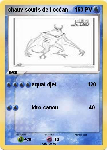 Pokemon chauv-souris de l'océan