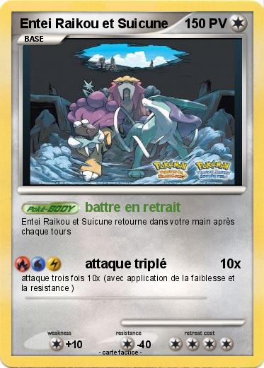 Pokemon Entei Raikou et Suicune