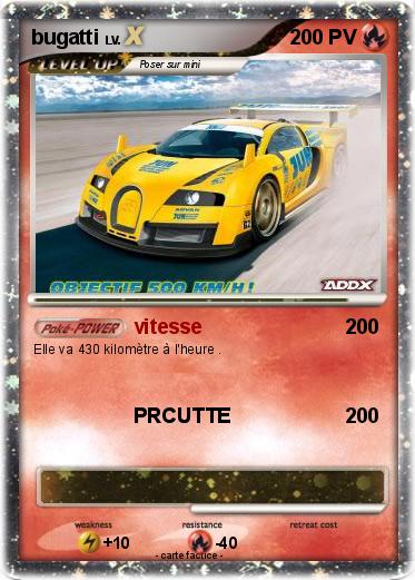 Pokemon bugatti