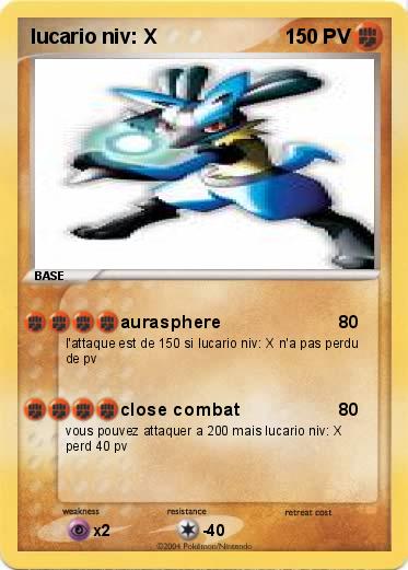 Pokemon lucario niv: X