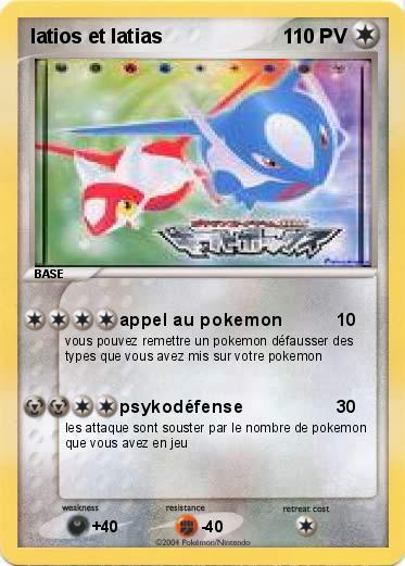 Pokemon latios et latias