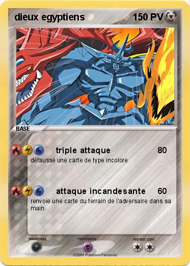 Pokemon dieux egyptiens