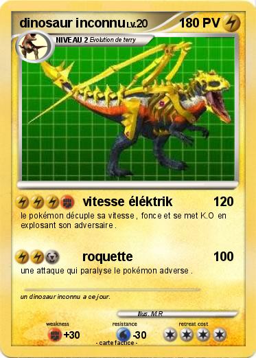 Pokemon dinosaur inconnu